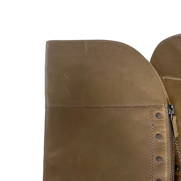 Franco Sarto Roselle Over The Knee Boots Womens 7 M Tan Riding - Picture 7 of 9